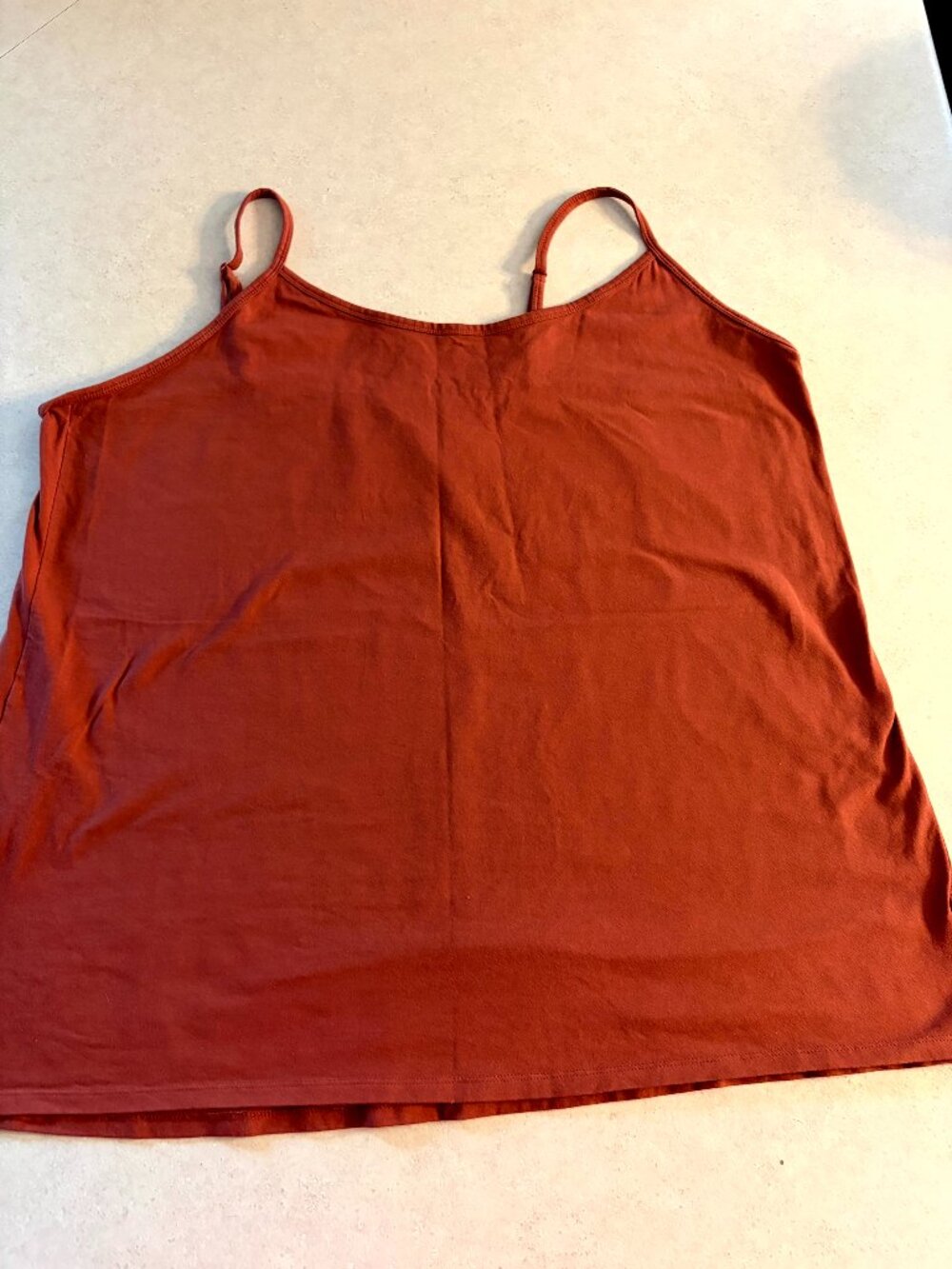Torrid Cami Tank Top Women's 5 Adjustable Strap Camisole Rust  Cotton Blend